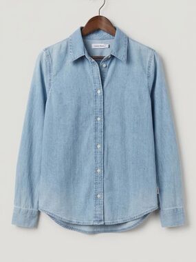 Calvin Klein Long Sleeve Denim Button-Down Shirt